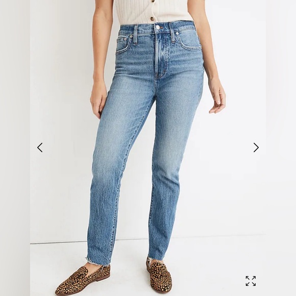 Madewell Perfect Vintage Jean in Enmore Wash Raw Hem Edition - Picture 4 of 9